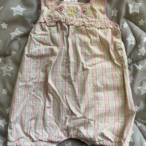 Carter's Pink and Yellow Striped Baby Outfit